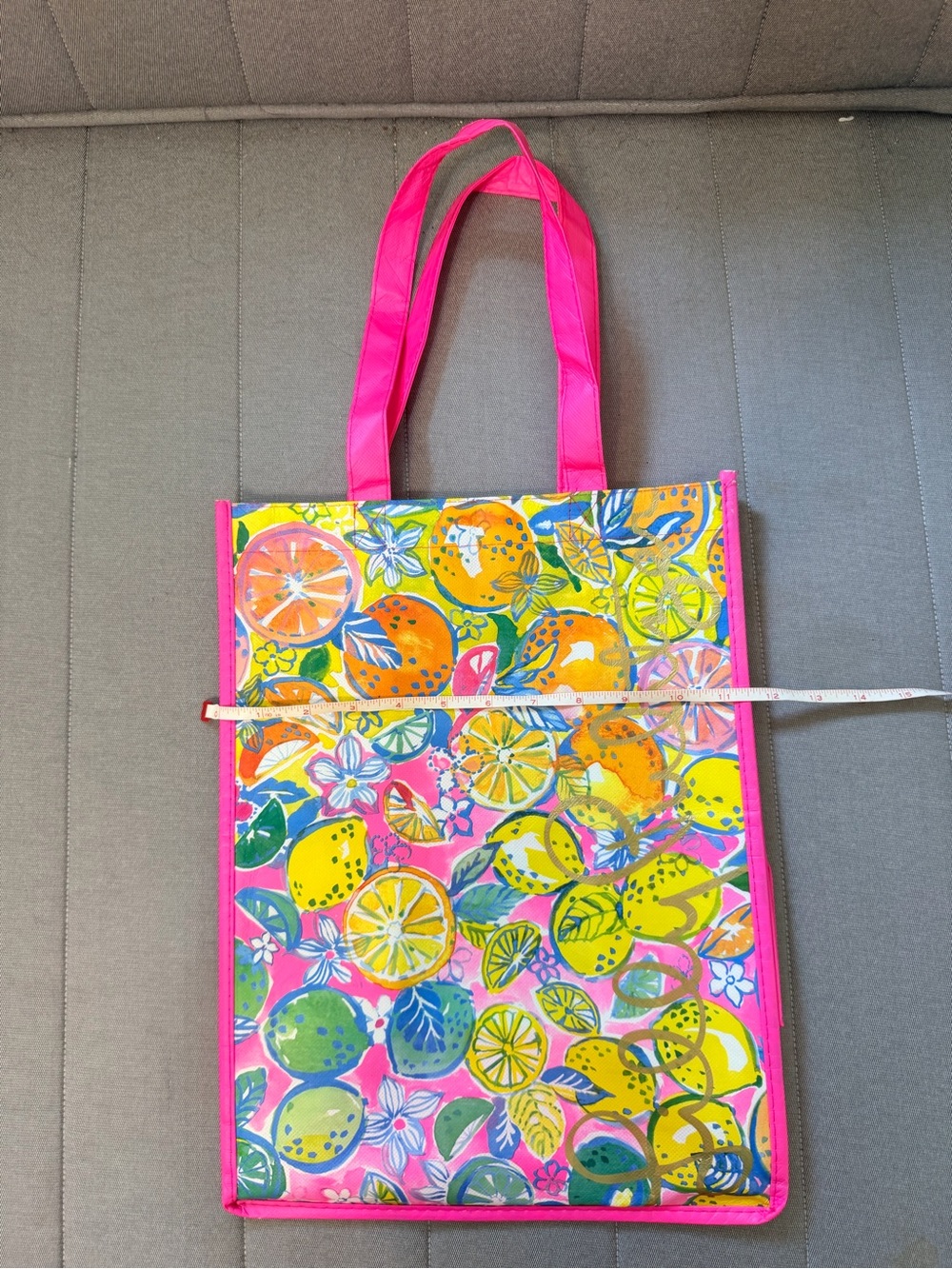 Lilly Pulitzer Pink Citrus Pattern Tote - Picture 6 of 8